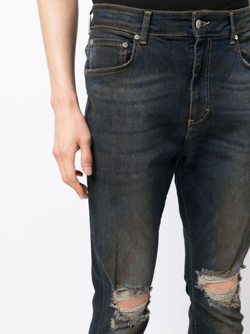 Black Destroyer Skinny Jeans
