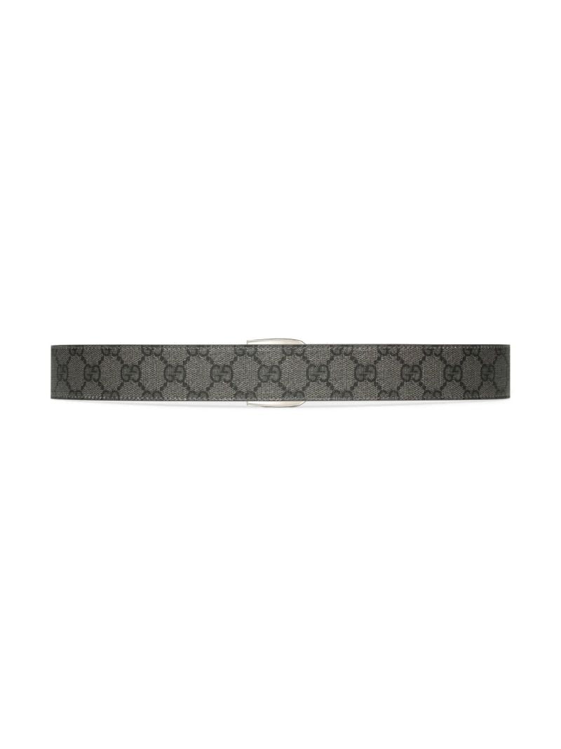 Grey Interlocking G Canvas Belt