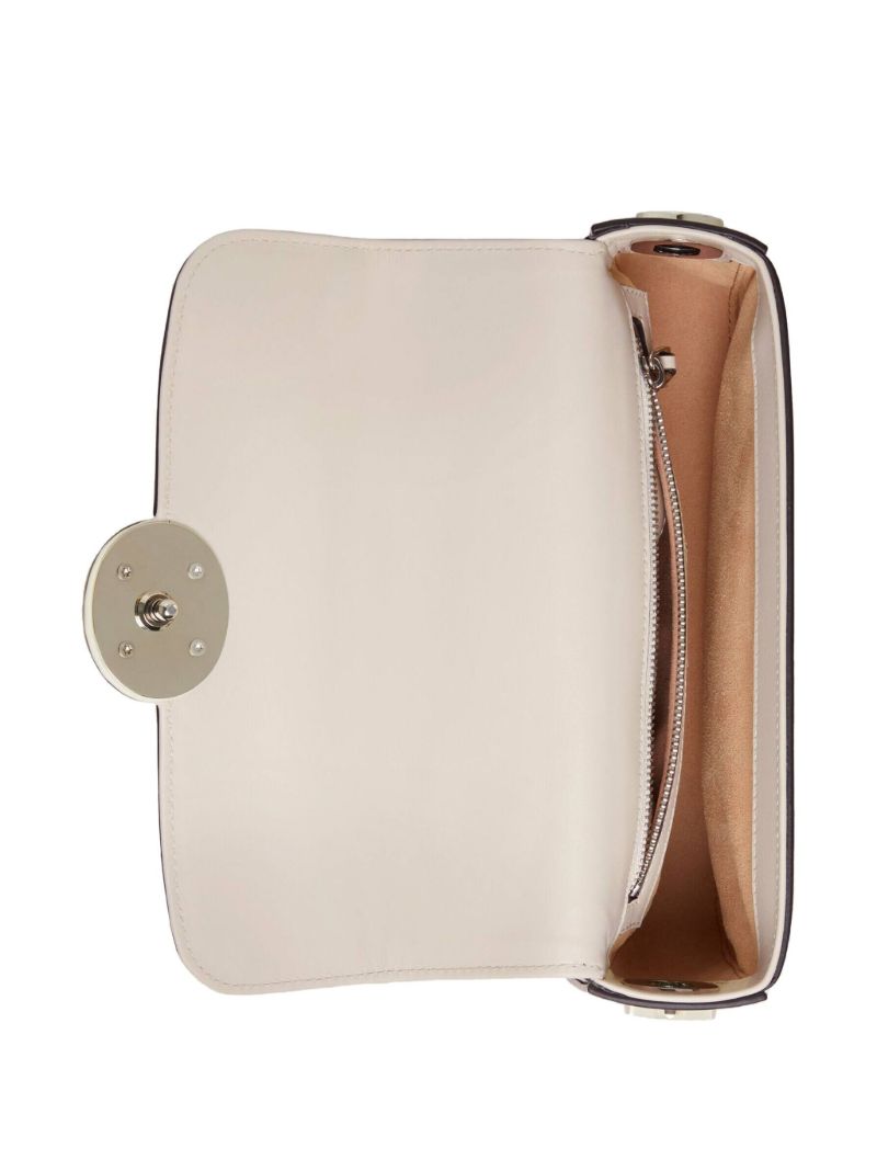 White Petite Gg Mini Top Handle Bag