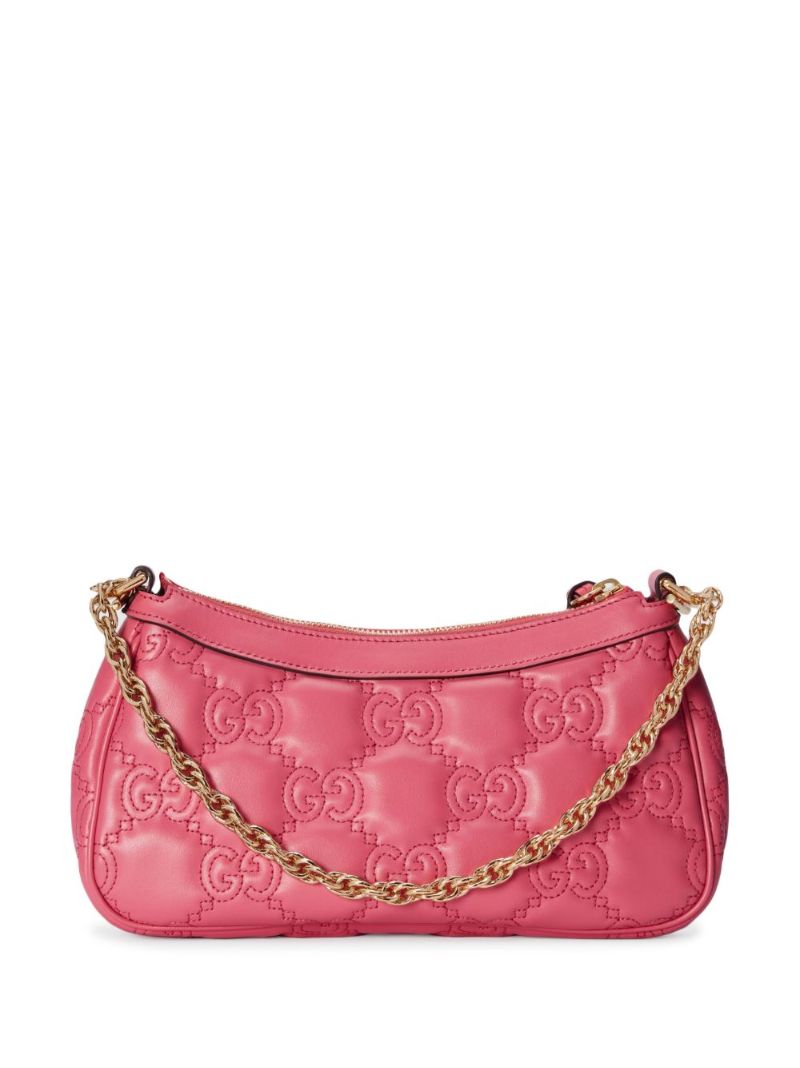 Pink Gg MatelassÃ_x0083_Â© Leather Shoulder Bag