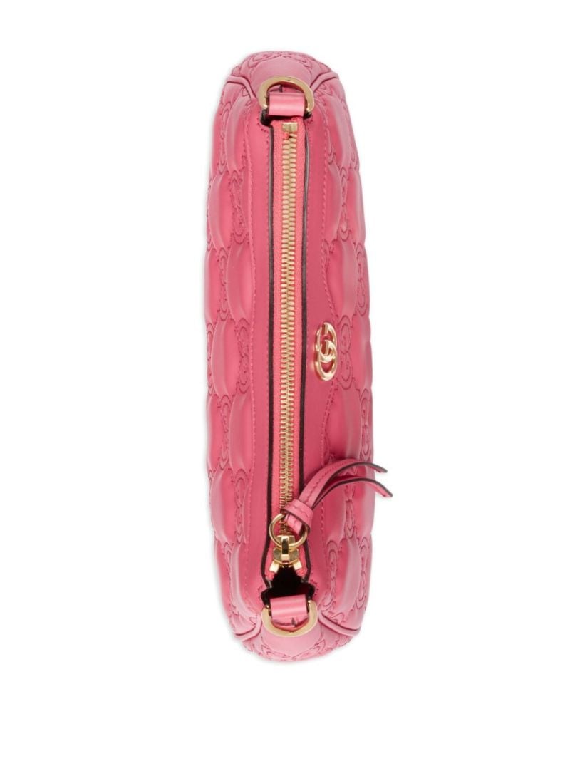 Pink Gg MatelassÃ_x0083_Â© Leather Shoulder Bag