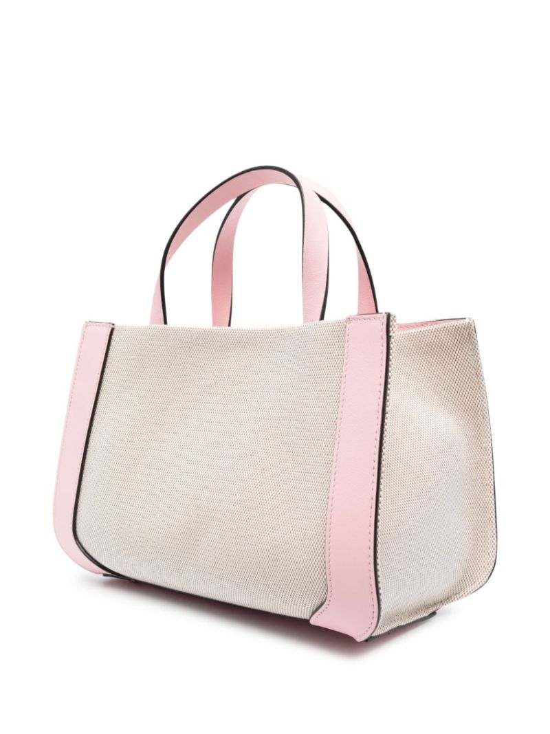 Pink Small Vlogo Signature Tote Bag