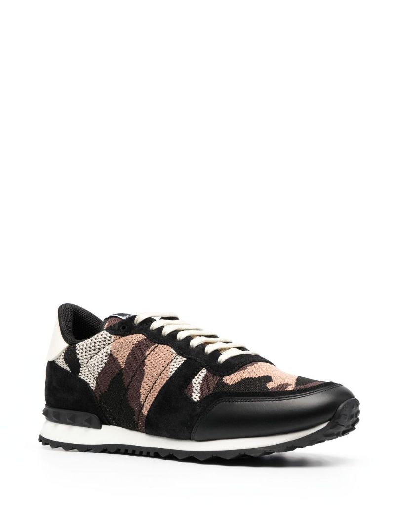 Black Camouflage Rockrunner Mesh Sneakers