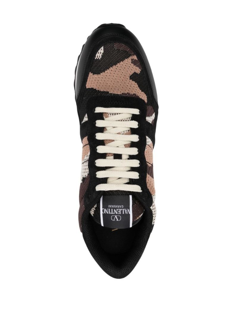Black Camouflage Rockrunner Mesh Sneakers