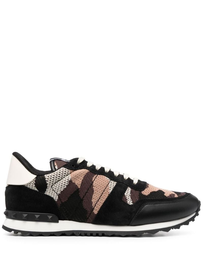 Black Camouflage Rockrunner Mesh Sneakers