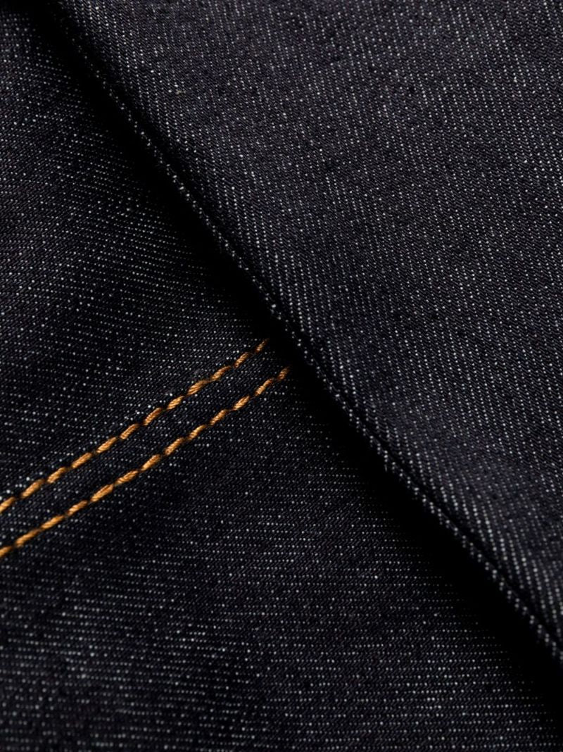 Blue Slashed Tapered Jeans