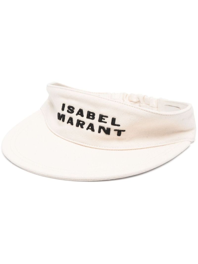 Neutral Logo-embroidery Cotton Visor