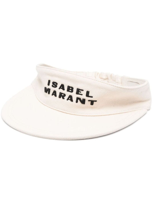 Neutral Logo-embroidery Cotton Visor