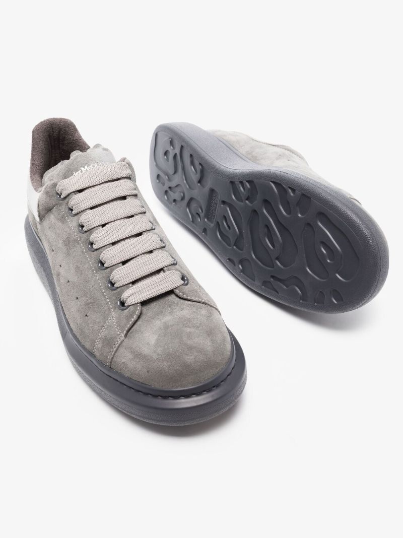 Grey Oversized Suede Sneakers