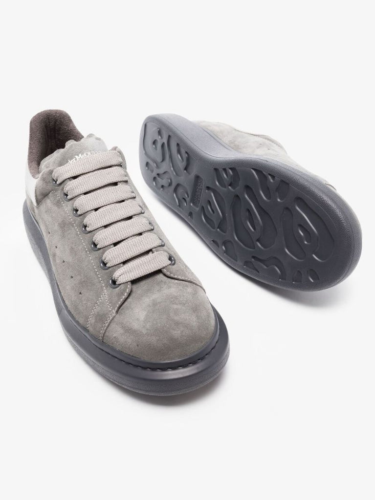 Grey Oversized Suede Sneakers