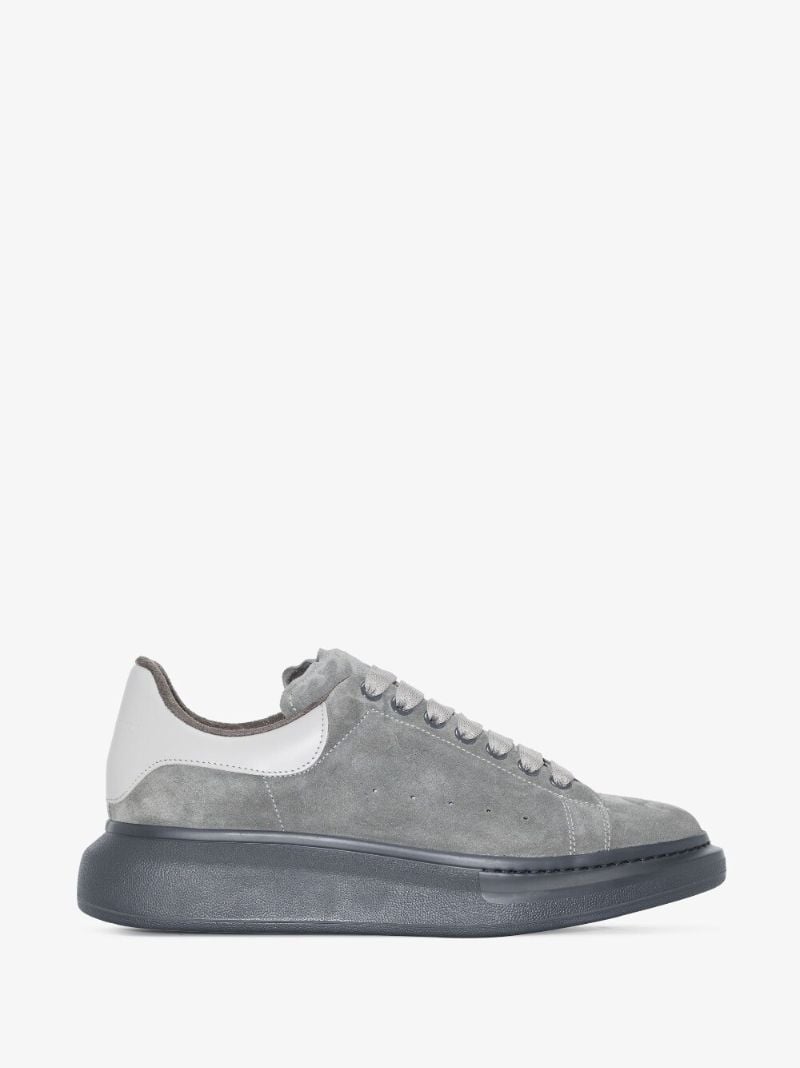 Grey Oversized Suede Sneakers