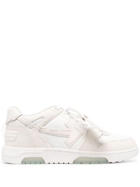 White Out of Office Sartorial Stitching Low-top Sneakers