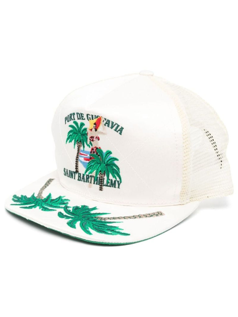 White Palm Tree Cap