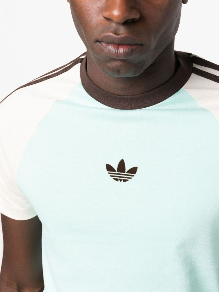 X Wales Bonner Green Logo Print Organic Cotton T-shirt