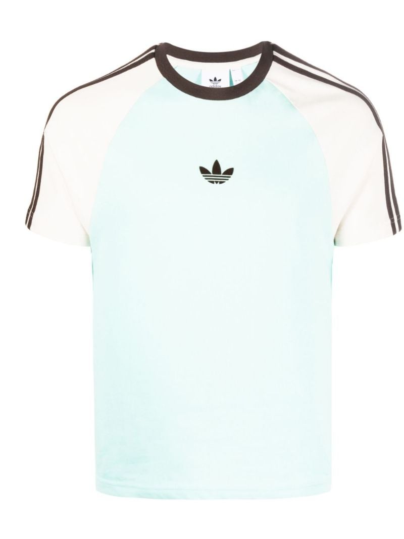 X Wales Bonner Green Logo Print Organic Cotton T-shirt