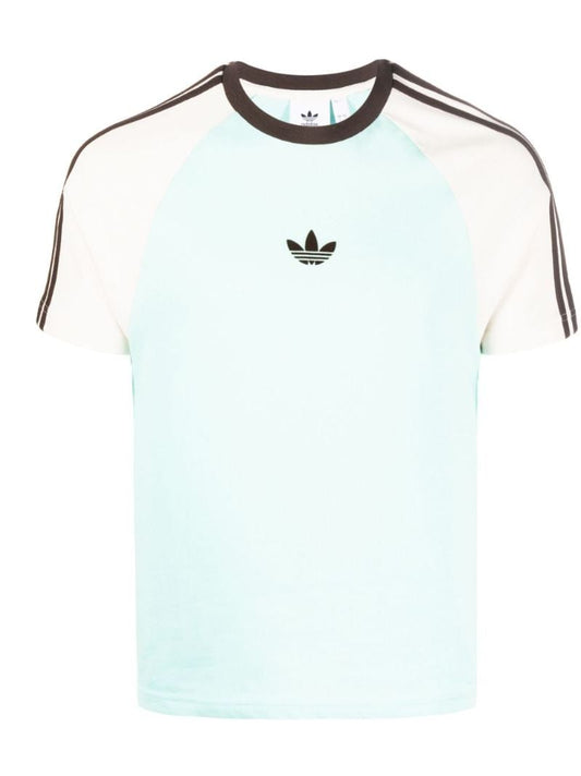 X Wales Bonner Green Logo Print Organic Cotton T-shirt