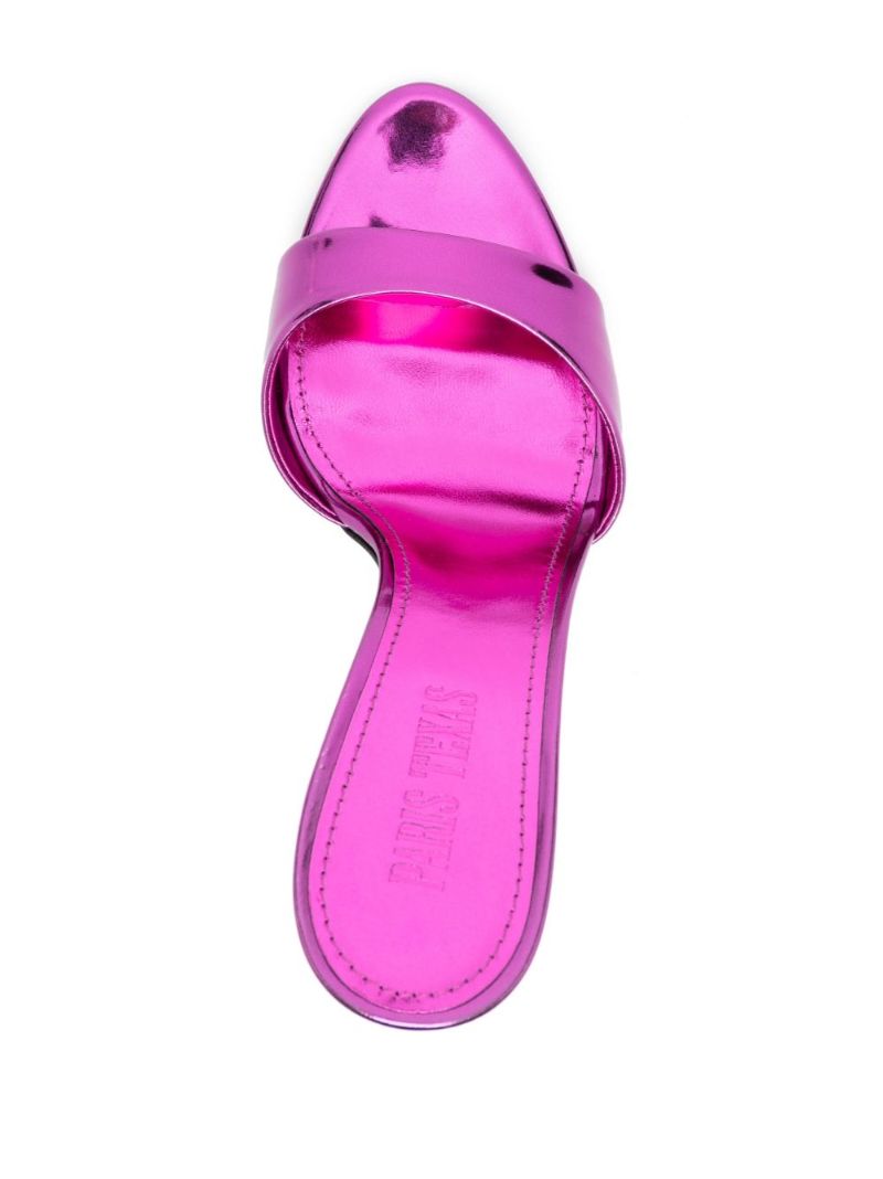 Pink Lidia 105 Leather Mules