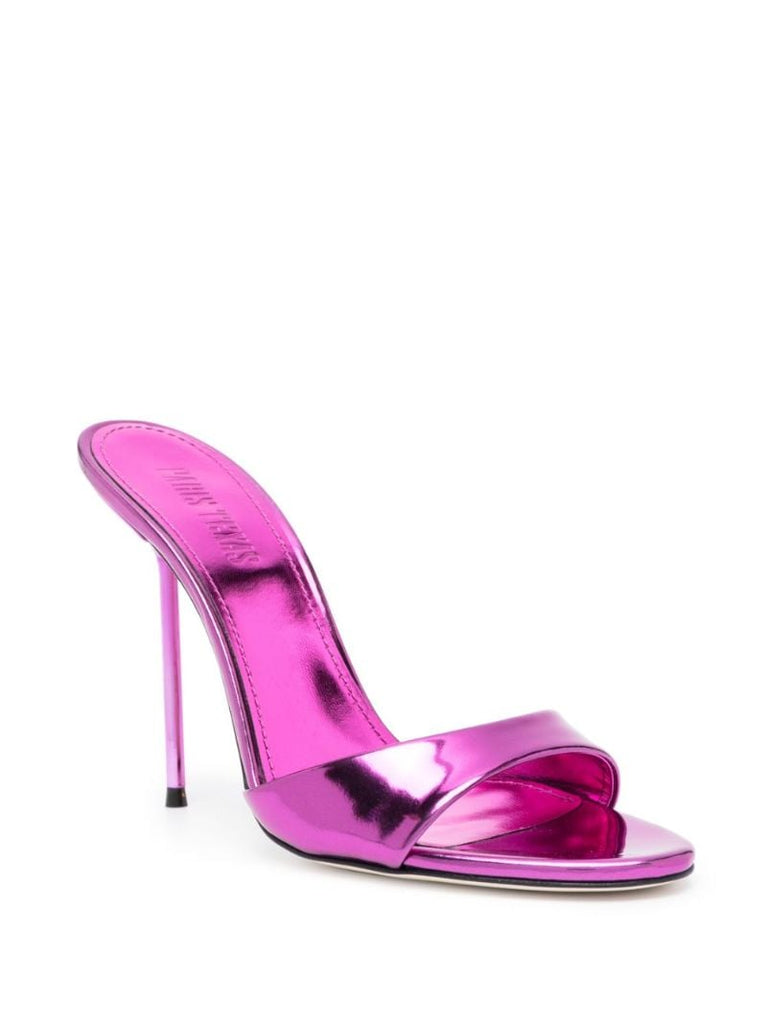 Pink Lidia 105 Leather Mules