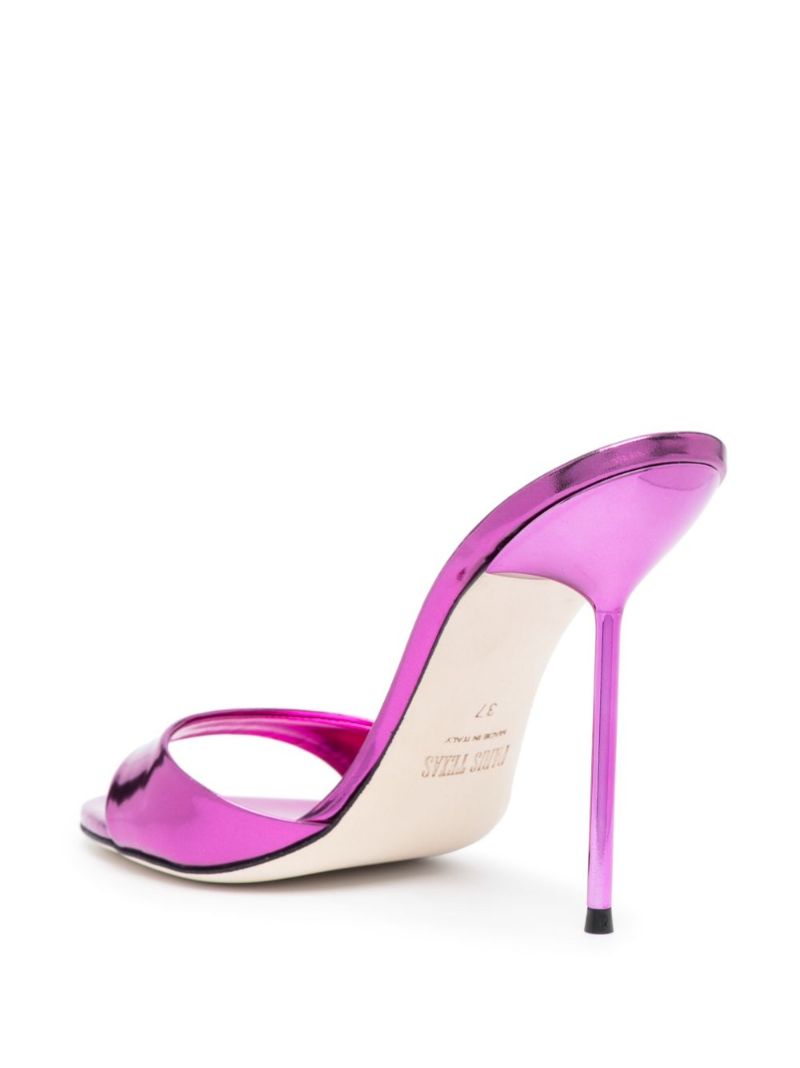 Pink Lidia 105 Leather Mules