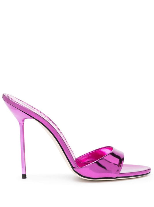 Pink Lidia 105 Leather Mules
