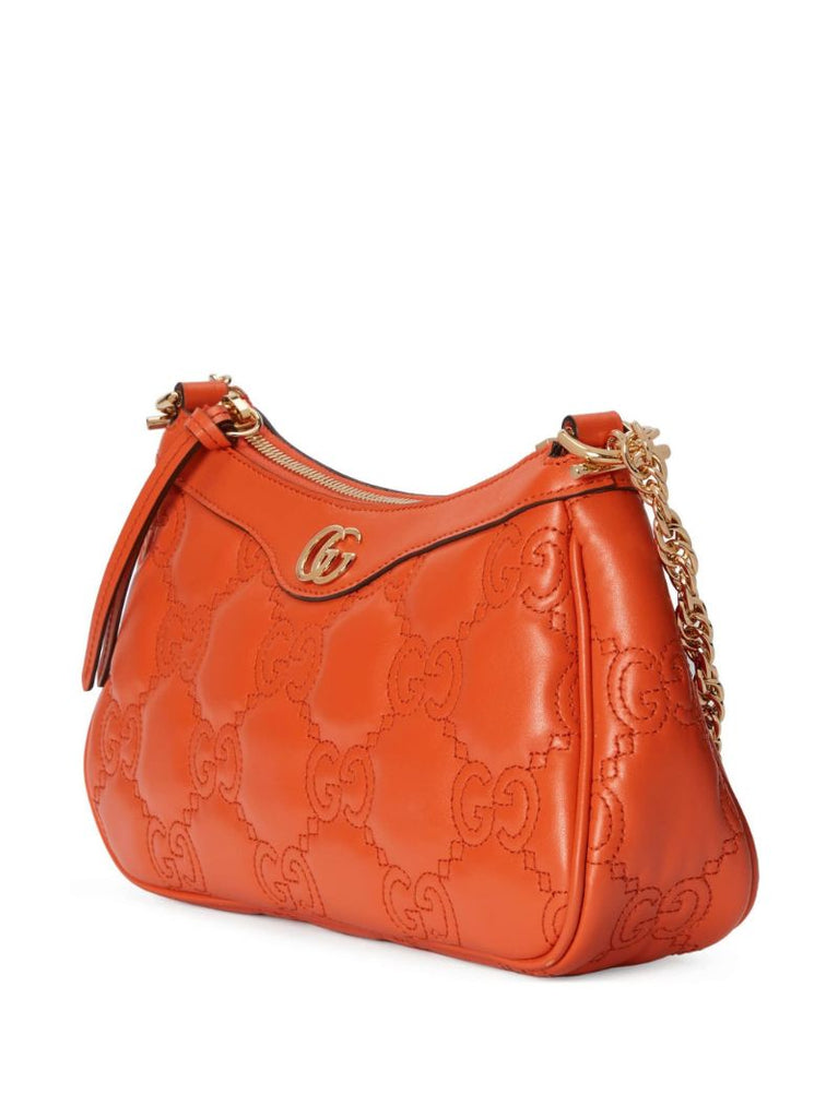 Orange Gg MatelassÃ_x0083_Â© Shoulder Bag