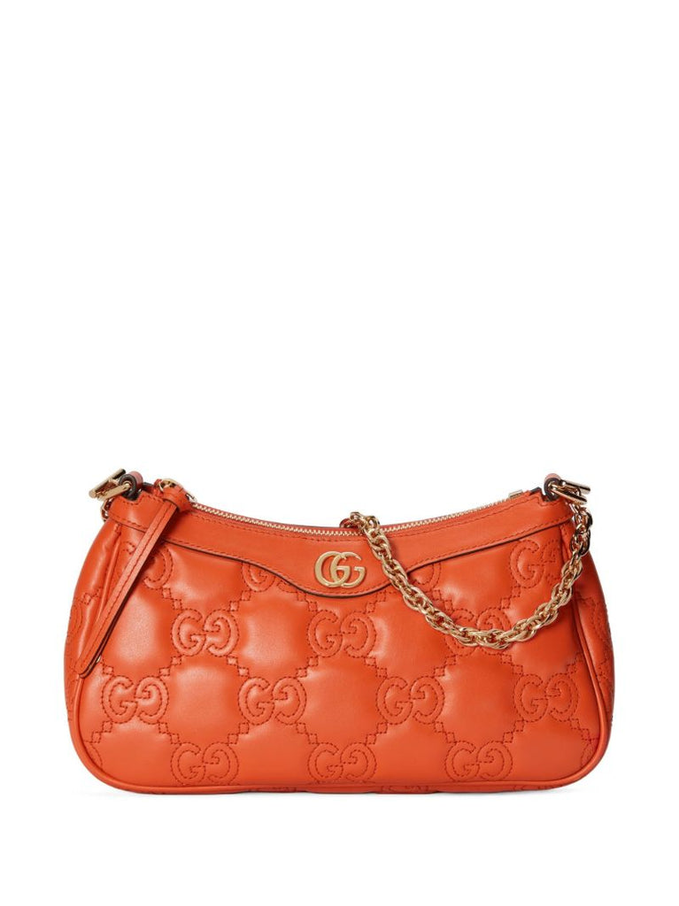Orange Gg MatelassÃ_x0083_Â© Shoulder Bag