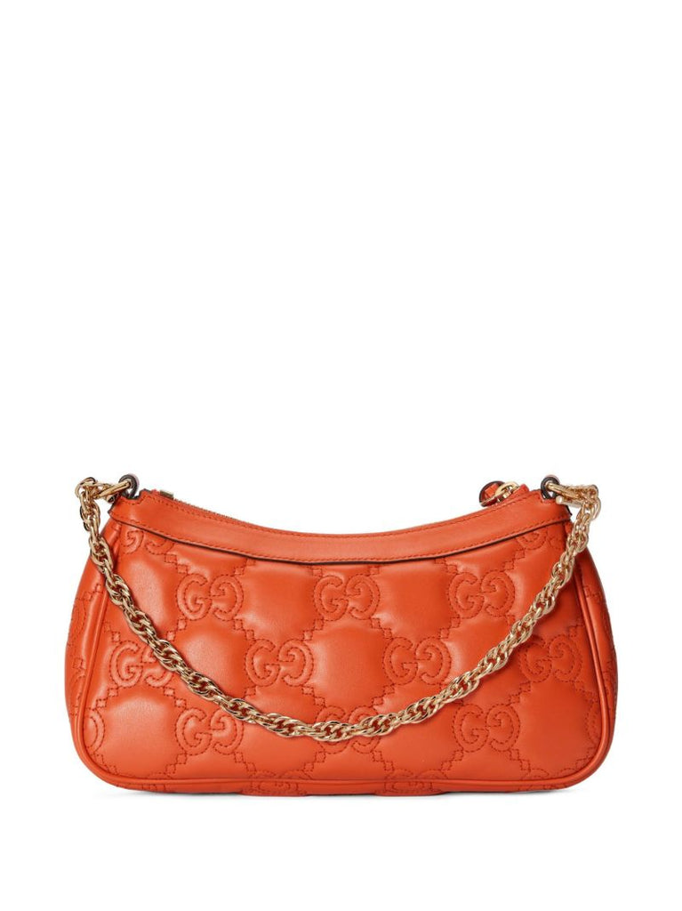 Orange Gg MatelassÃ_x0083_Â© Shoulder Bag