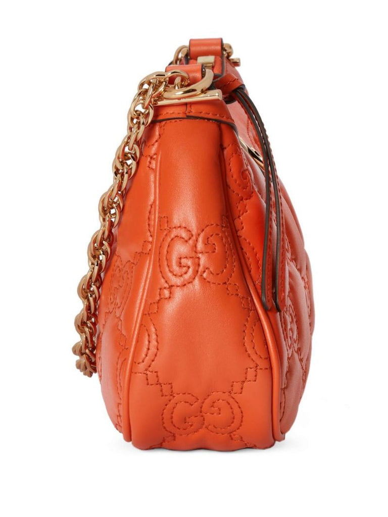 Orange Gg MatelassÃ_x0083_Â© Shoulder Bag