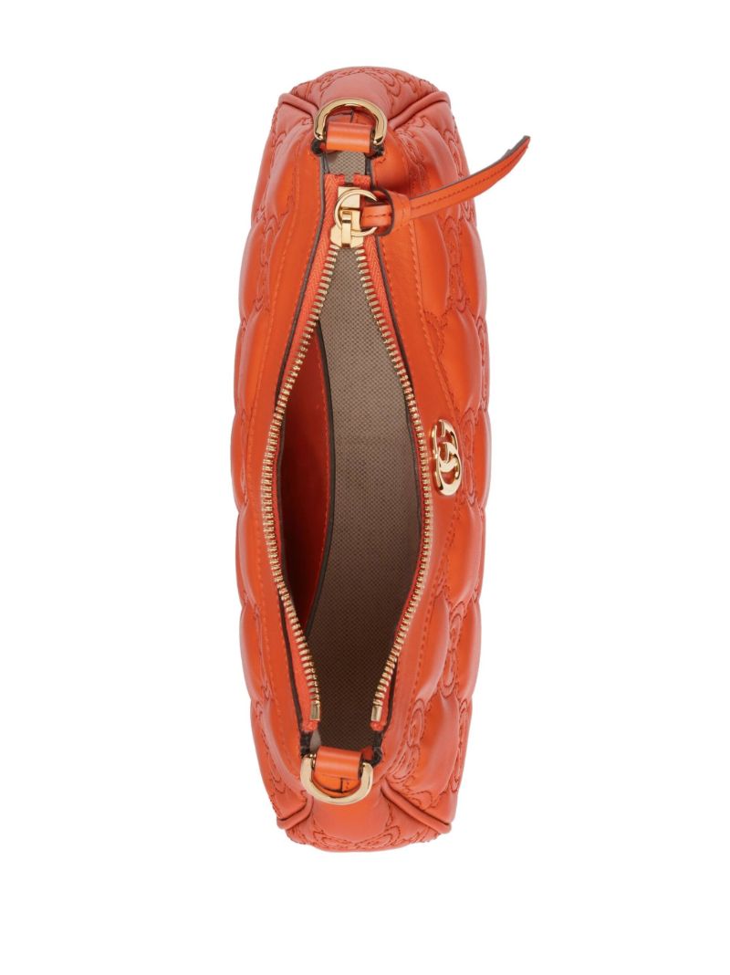 Orange Gg MatelassÃ_x0083_Â© Shoulder Bag