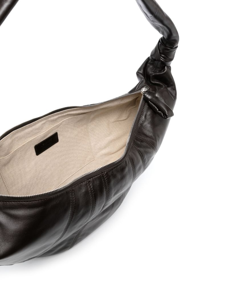 Brown Large Croissant Messenger Bag