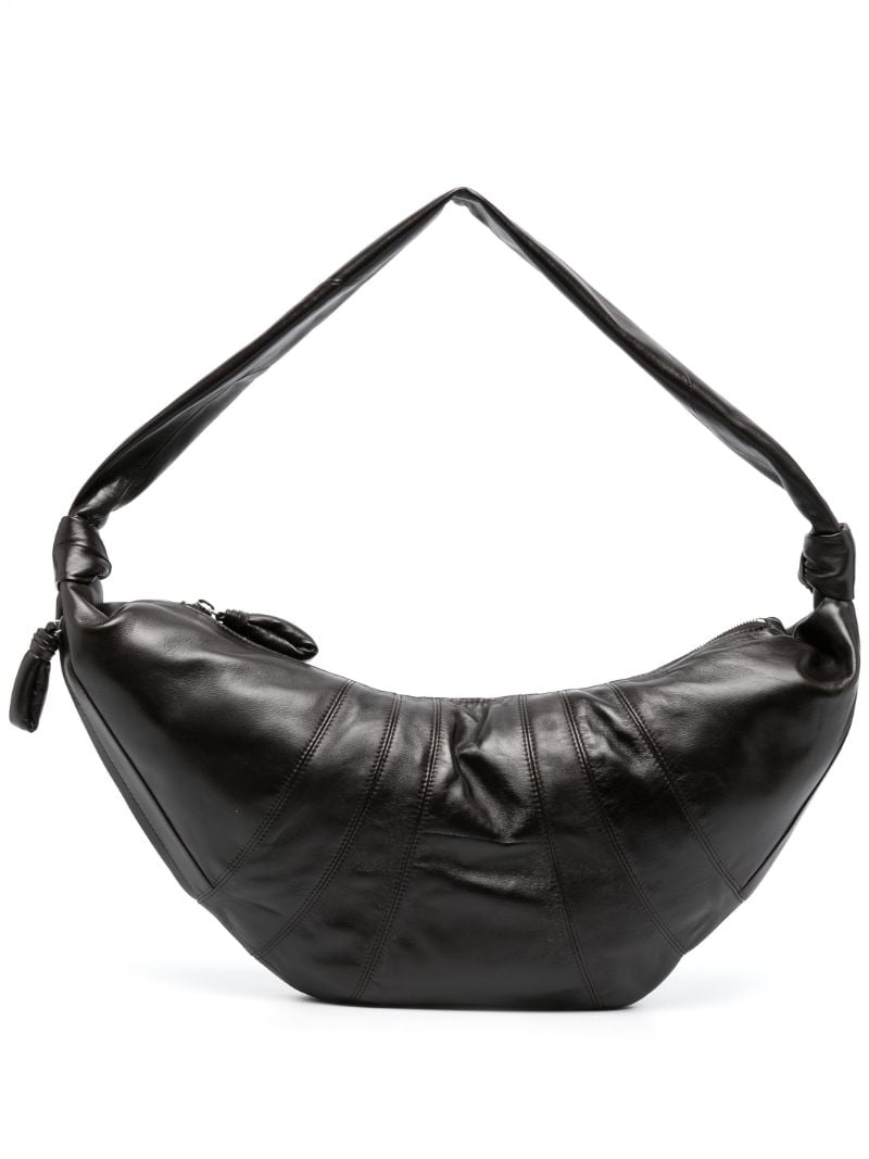 Brown Large Croissant Messenger Bag