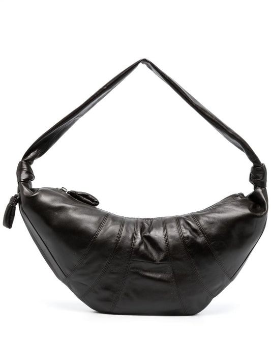 Brown Large Croissant Messenger Bag