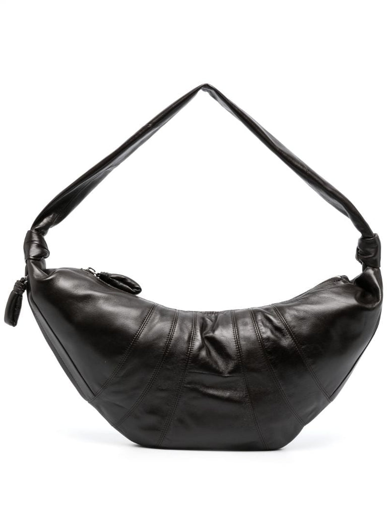 Brown Large Croissant Messenger Bag