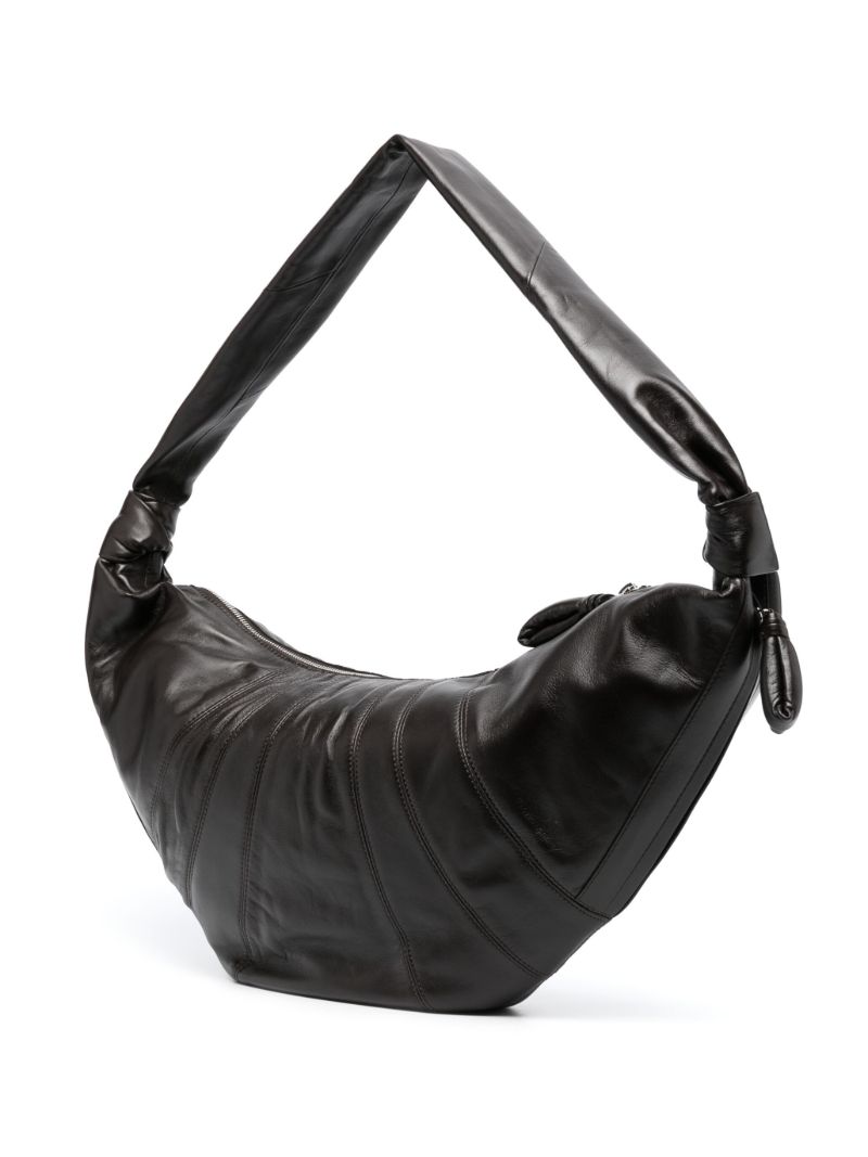 Brown Large Croissant Messenger Bag