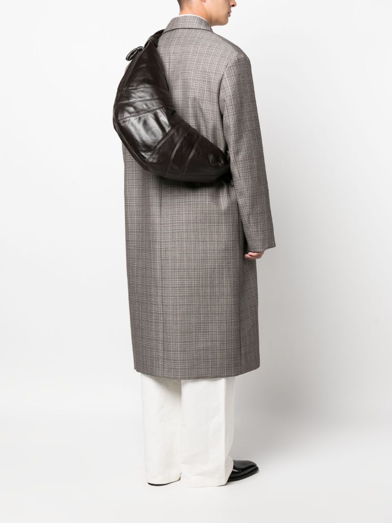 Brown Large Croissant Messenger Bag