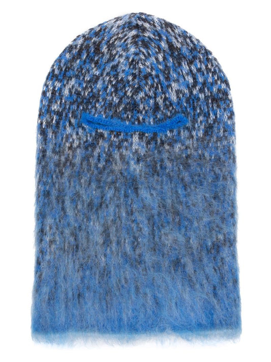 Blue Mohair-blend Balaclava