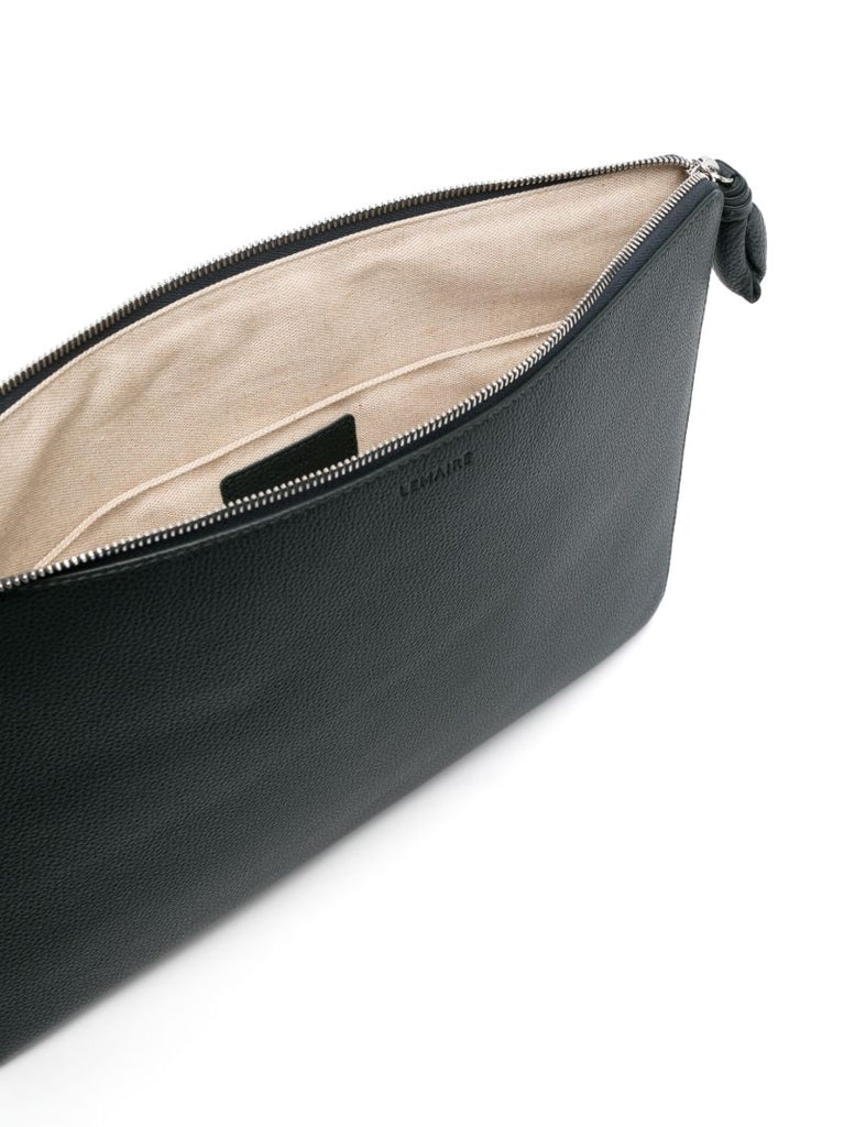 Green Leather Clutch Bag