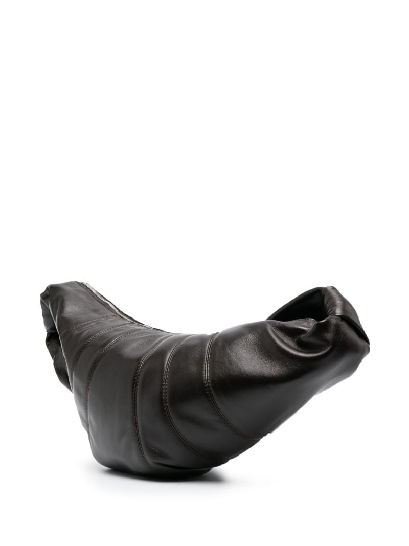Brown Small Croissant Leather Bag