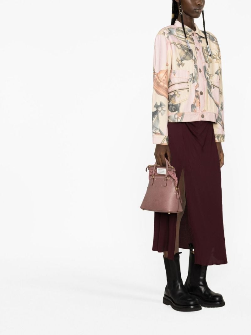 Pink Orb Chain Denim Jacket