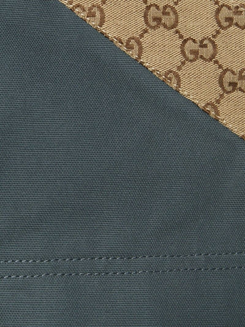 Grey Gg Canvas Bermuda Shorts