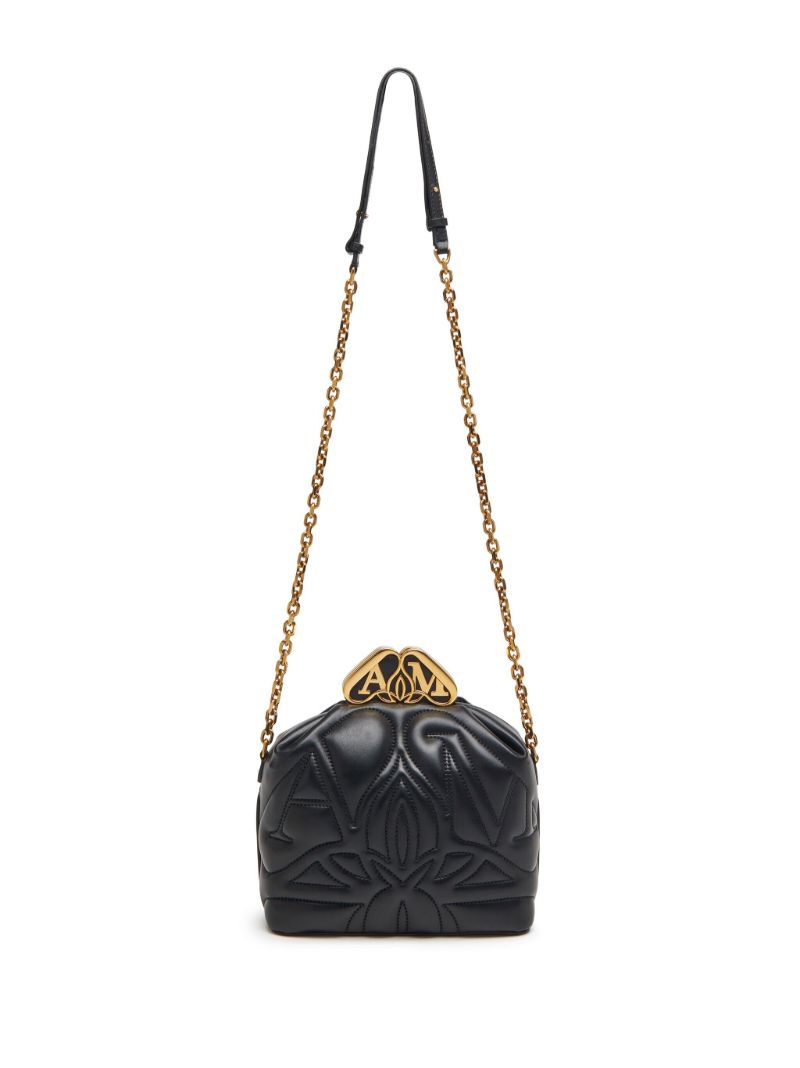 Black the Seal Box Leather Cross Body Bag