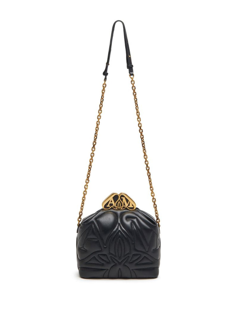 Black the Seal Box Leather Cross Body Bag