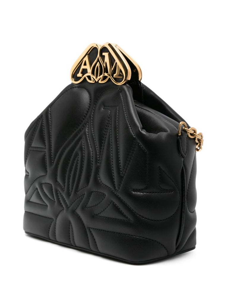 Black the Seal Box Leather Cross Body Bag