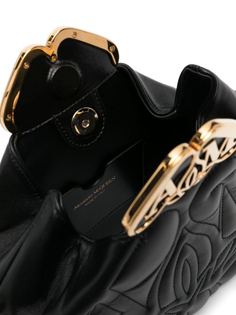 Black the Seal Box Leather Cross Body Bag