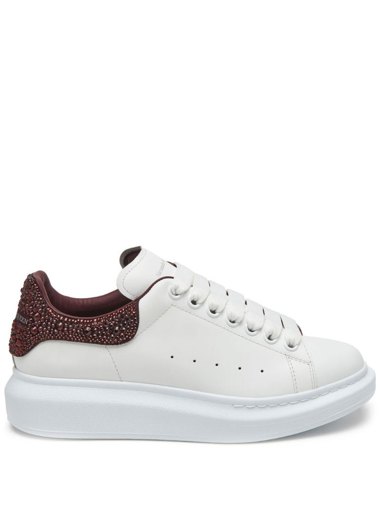 White and Red Oversized Sneakers