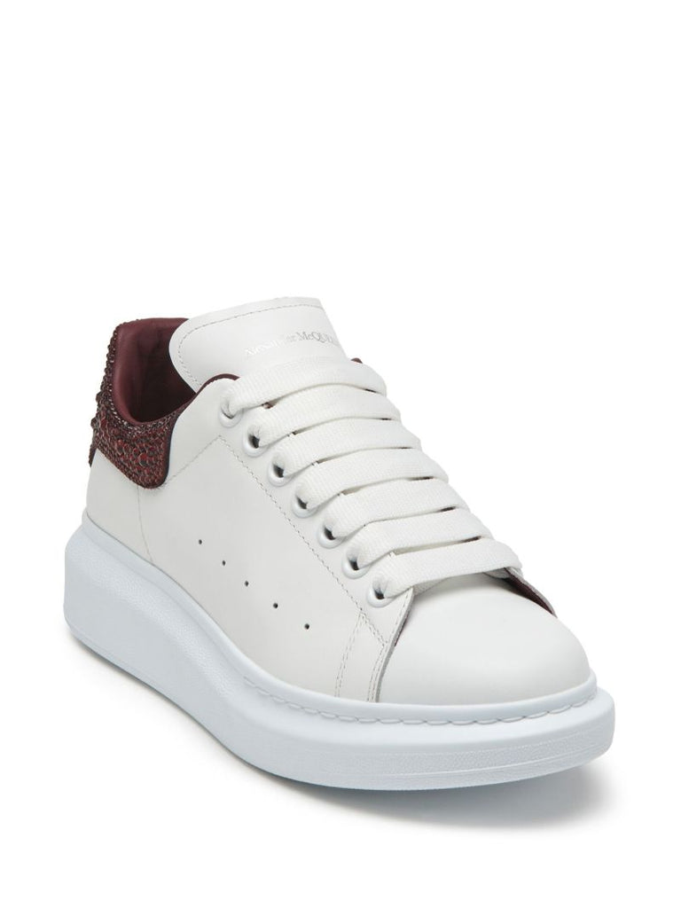 White and Red Oversized Sneakers