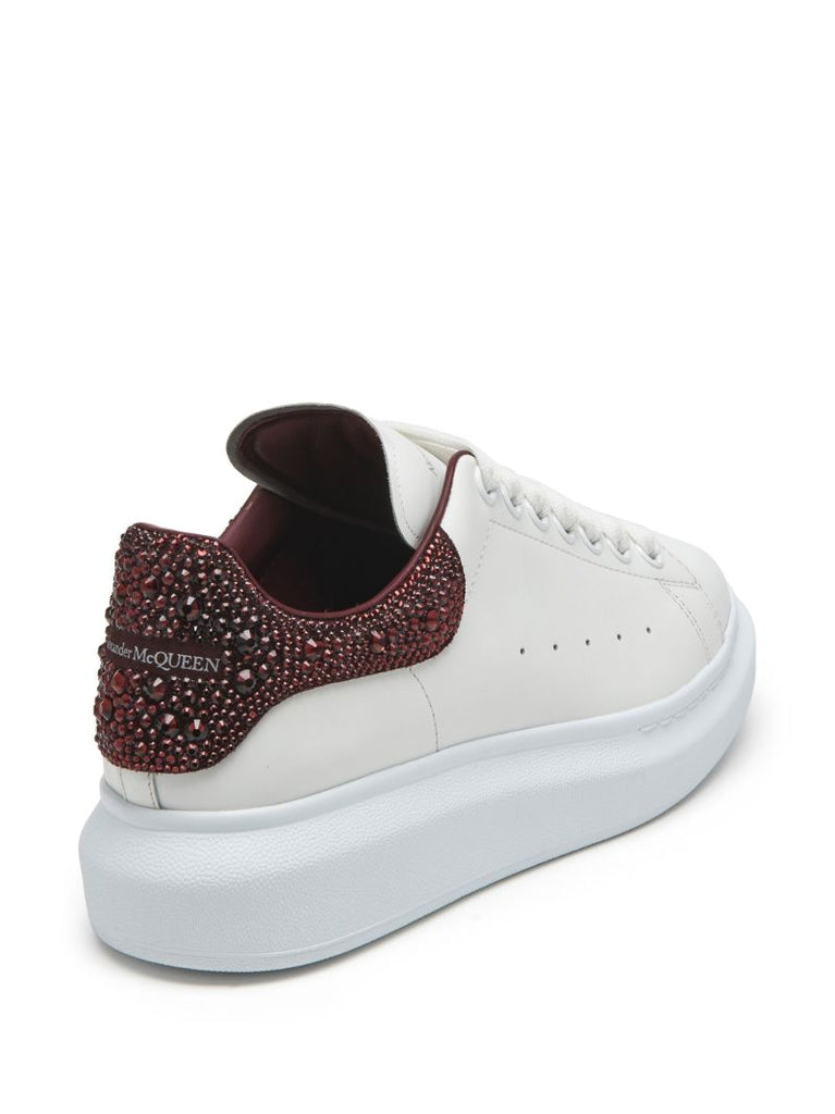 White and Red Oversized Sneakers