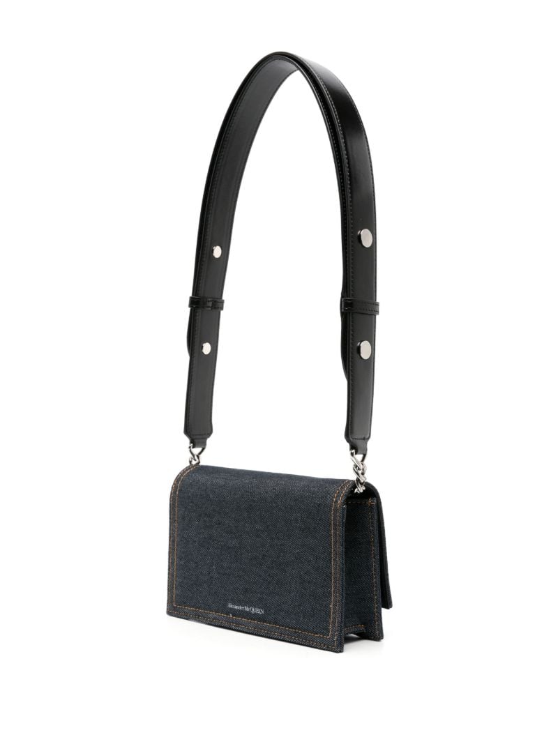 Blue the Biker Skull Small Cross Body Bag