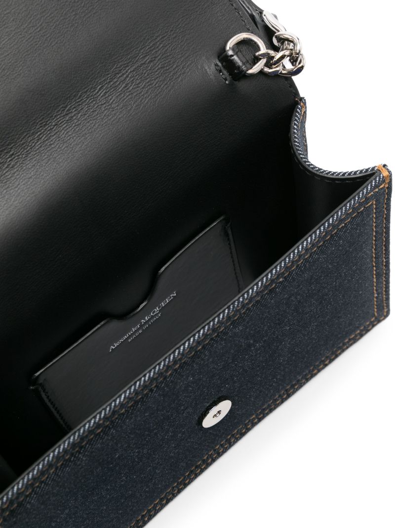 Blue the Biker Skull Small Cross Body Bag