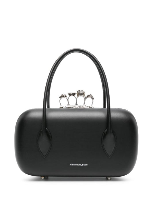 Black the Reverse Leather Clutch